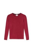 5X5 Classic Stripe Talika Top Tops T-shirts Long-sleeved T-shirts Red ...