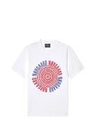 Cotton Jersey Spiral Frode Tee Tops T-shirts Short-sleeved White Mads ...