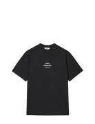 Cotton Jersey Dassel Tee Tops T-shirts & Tops Short-sleeved Black Mads...