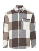 Sdmanheim Tops Shirts Casual Brown Solid
