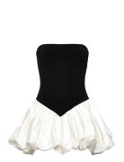 Vega Strapless Mini Dress Kort Kjole Black Bardot