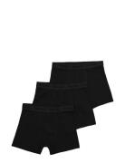 Osjfitz Solid Black Boxer 3Pk. Acc Noos Night & Underwear Underwear Un...