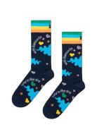 The Beatles Lucy In The Sky Sock Lingerie Socks Regular Socks Navy Hap...