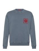 Relaxed-Fit Washed Artwork Sweatshirt Tops Sweat-shirts & Hoodies Swea...