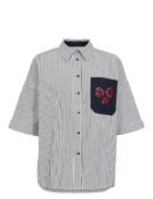 Nutillie Ss Shirt Tops Shirts Short-sleeved Grey Nümph
