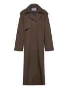 2Nd Willamena - Dense Cotton Trench Coat Kåpe Brown 2NDDAY
