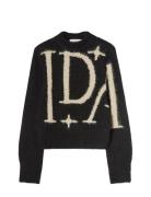 Logo Jumper Tops Knitwear Jumpers Black Ida Sjöstedt