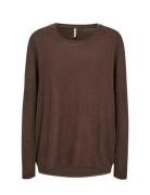 Sc-Biara Tops Knitwear Jumpers Brown Soyaconcept