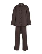 Aura Pyjamas Set Pyjamas Brown Becksöndergaard
