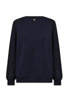 Sc-Banu Tops Sweat-shirts & Hoodies Sweat-shirts Navy Soyaconcept