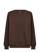 Sc-Banu Tops Sweat-shirts & Hoodies Sweat-shirts Brown Soyaconcept