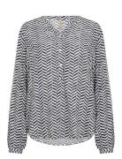 Sc-Selia Tops Blouses Long-sleeved Blue Soyaconcept