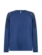 Sc-Banu Tops T-shirts & Tops Long-sleeved Blue Soyaconcept