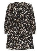 Kcmilina Dress Kort Kjole Black Kaffe Curve