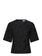 Briiiw Top Tops Blouses Short-sleeved Black InWear