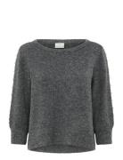 Kabetty Pullover Tops Knitwear Jumpers Grey Kaffe