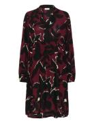 Kalisette Amber Dress Knelang Kjole Red Kaffe
