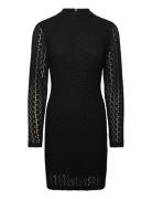 Vezza Floral Mesh Dress Kort Kjole Black Bardot