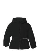 Classic Belted Jacket Fôret Jakke Black Calvin Klein