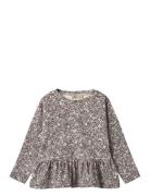 T-Shirt L/S Carolina Tops T-shirts Long-sleeved T-shirts Purple Wheat