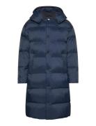 Ls Long Length Hooded Nylon Puff Fôret Jakke Navy Calvin Klein Jeans