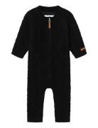 Nbmwrilla Wool Ls Knit Suit Langermet Bodysuit Black Name It
