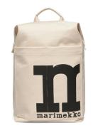 Mono Backpack Solid Ryggsekk Veske Cream Marimekko