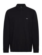 Polo Shirt Tops Polos Long-sleeved Navy Armani Exchange