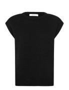 Slflulu Sl Knit Vest Vests Knitted Vests Black Selected