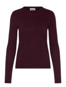 Gamipy Tops T-shirts & Tops Long-sleeved Burgundy American Vintage