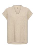 Sc-Serine Tops Knitwear Jumpers Beige Soyaconcept