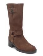 Biker Boot Høye Støvletter Brown Gabor
