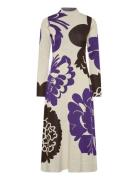 Syys Pioni Knelang Kjole Cream Marimekko