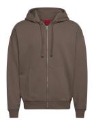 Dapozip Designers Sweat-shirts & Hoodies Hoodies Brown HUGO
