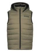 Reversible Puffer Jacket Fôret Vest Green BOSS