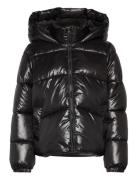 Vmuppsashiny Short Jacket Fôret Jakke Black Vero Moda