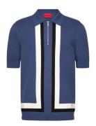 Sholp Tops Polos Short-sleeved Blue HUGO