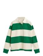Striped Cotton Heavy Rugger Tops Sweat-shirts & Hoodies Sweat-shirts G...
