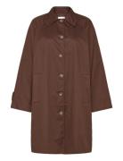Lilli Coat Tynn Kåpe Brown Noella