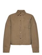 Liara Shirt Dongerijakke Denimjakke Khaki Green Noella