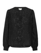 Kavivian Blouse Tops Blouses Long-sleeved Black Kaffe