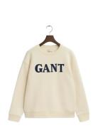 Graphic C-Neck Sweat Tops Sweat-shirts & Hoodies Sweat-shirts Cream GA...