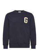 G Badge Sweat C-Neck Designers Sweat-shirts & Hoodies Sweat-shirts Nav...