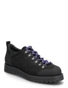 Dune Low - Black Tumbled Nubuck Støvletter Med Snøring Black Garment P...