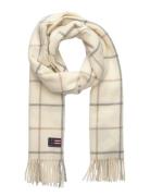 Recycled Wool Blend Scarf Accessories Scarves Winter Scarves Cream Lex...