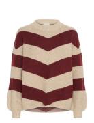 Kaverana Knit Pullover Tops Knitwear Jumpers Burgundy Kaffe