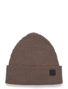 Bs Moses Beanie Accessories Headwear Beanies Brown Bruun & Stengade
