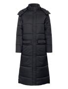 Crgaiagro Long Jacket Fôret Kåpe Black Cream