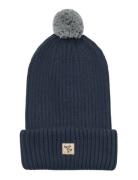 Beanie Habar Accessories Headwear Hats Beanie Navy Wheat