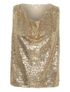 Malikkapw To Tops T-shirts & Tops Sleeveless Gold Part Two